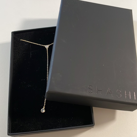 NWOT SHASHI Women's Solitaire Lariat Necklace - Picture 8 of 8